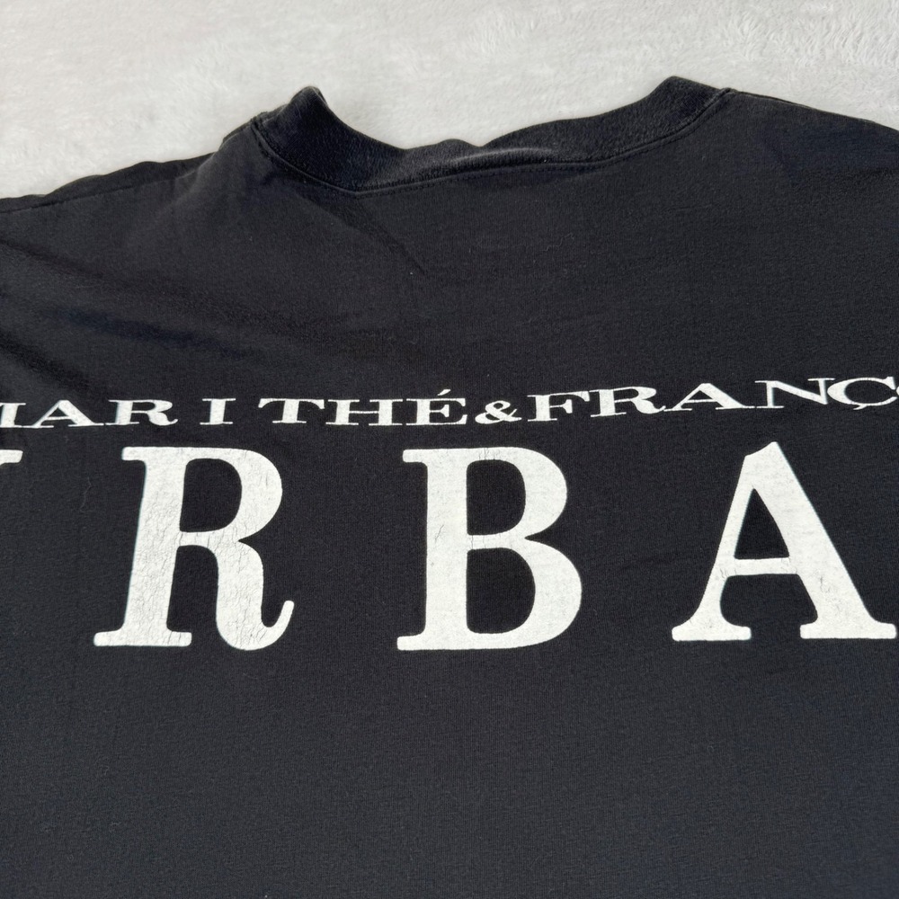 Marithe Francois Girbaud Long Sleeve Shirt Mens One Size Black Vintage Graphic
